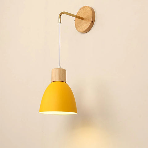 Nordic Wooden Wall Lamp